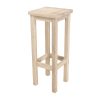 Tabouret de bar en bois droit