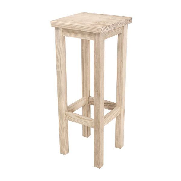 Tabouret de bar en bois droit Tabouret de bar en bois droit