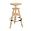 Tabouret de bar en bois réglable