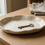 Vide-poche en carton mâché décoratif fait main